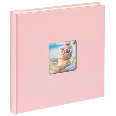 Abbildung von walther design Fotoalbum rosa 26 x 25 cm Spiralalbum mit Cover Ausstanzung, Fun SA 108 BR