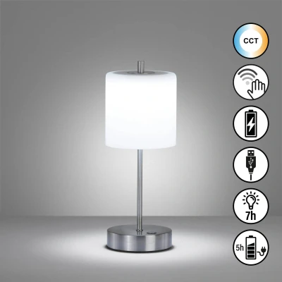 Abbildung von easy! BY FHL LED Tischleuchte »Riva«, 1 flammig, Leuchtmittel Modul fest integriert, LED,MobilesLicht,Akkulampe,Farbtemperatureinstellung,Dimmbar