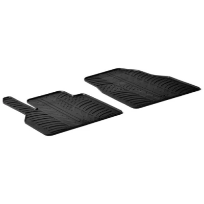 Abbildung von Gledring 0045 Fußmattensatz Gummi vorne 2 schwarz 750mm 550mm RENAULT: Kangoo II Express