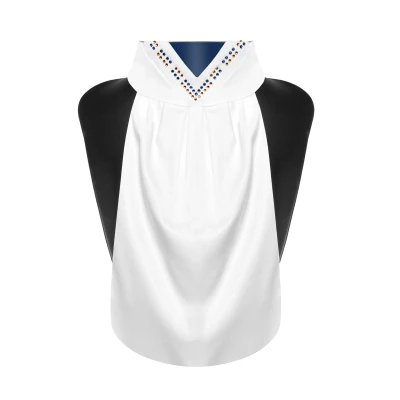 Abbildung von Fair Play Plastron Faven Weiß/Navy XS (32 34 cm) Agradi.deVerkauft von Agradi