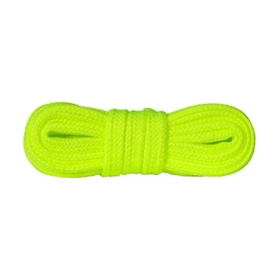 Abbildung von Kaps Schnürsenkel Turnschuhe &amp; Freizeitschuhe, hochwertig, strapazierfähig, 1 Paar (120 cm 7 bis 9 Schnürösenpaare/lemon fluorescent)