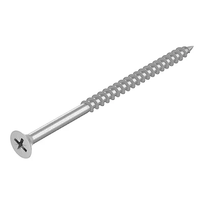 Abbildung von SECCARO Spanplattenschraube 4 x 80 mm, Edelstahl V2A VA A2, Holzschraube mit Teilgewinde, Kreuzschlitz/PZ, 100 Stück