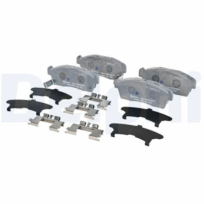 Abbildung von DELPHI LP5010EV Bremsbelagsatz mit Anti Quietsch Blech Zubehör PEUGEOT: iOn Hatchback