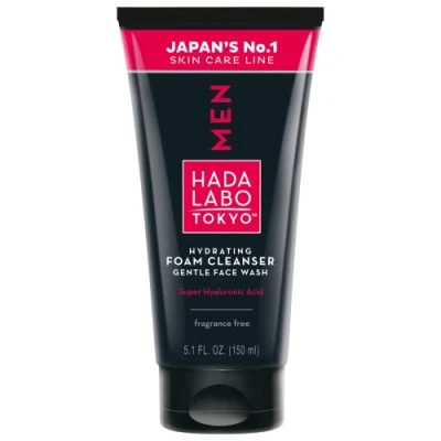 Abbildung von Hada Labo Tokyo Men Face Wash Cream Reinigungsschaum Gesicht mit Hyaluronsäure Gesichtsreinigung für Männer 2 Arten Hyaluron eine Bessere Gesichtspflege