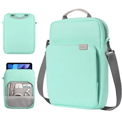 Abbildung von TiMOVO 9 11&quot; Funda para Tableta con Correa de Hombro iPad 10ª Gen. 10.9&quot;, 9ª/8ª/7ª 10.2&quot;, Air 11/Air 5ª/4ª 10.9&quot;,Galaxy Tab A9+/A9 Plus 11&quot;, Mintgrün