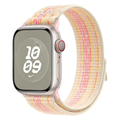 Abbildung von Nike Apple Watch Armband Stoff Bunt Geeignet für Series 1 9 / SE