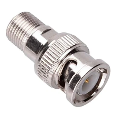 Abbildung von BNC zu F Stecker, Typ Buchse Stecker Koax HF Adapterbuchse, Koaxialkabel RG6 RG59 Koppler, Gender Konverter, Anschlusskabel für CCTV Kamera, TV, PAL, DVR Buchsenadapter