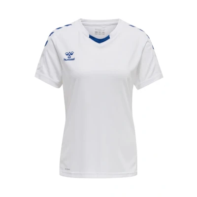 Abbildung von Hummel Damen Hmlcore Xk Poly Jersey S/S Woman T Shirt, White/True Blue, XXL EU