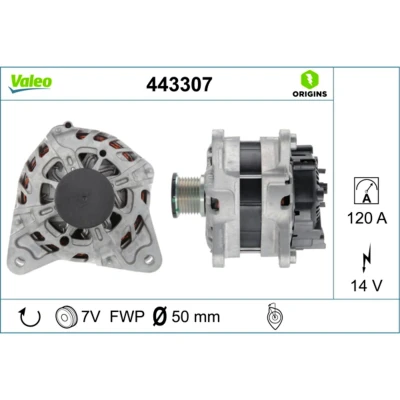 Abbildung von Lichtmaschine VALEO 443307