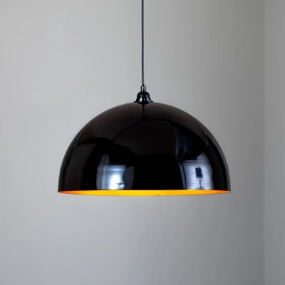 Abbildung von Hängeleuchte Paar XXL Tropaeum Ø50 cm Metall Schwarz Menzzo