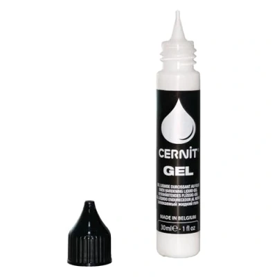 Abbildung von Cernit CE1500030005C Flakon Gel Modelliermasse (Polymer) 30ml, ofenhärtend, sofort gebrauchsfähig, ideal für DIY, Schmuck &amp; Figuren, Einsteiger Hobbykünstler, Transluzent, 1 Stück