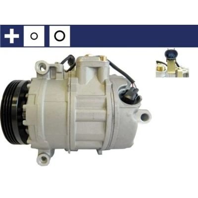Abbildung von MAHLE ORIGINAL ACP 140 000S Kompressor 7SEU17C 12 PAG 46 R 134a mit Dichtring BMW: 5 Touring, Saloon, 7