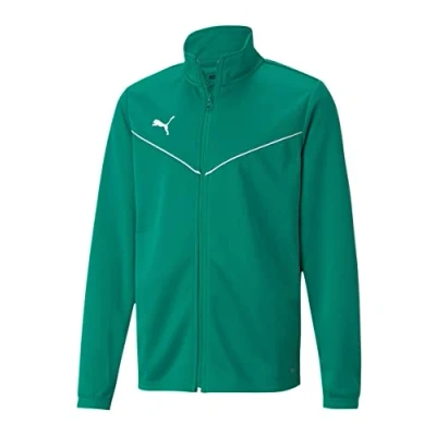 Abbildung von Puma Teamrise Training Unisex Trainingsjacke für Kinder, Größe: 176, Gruenweiss