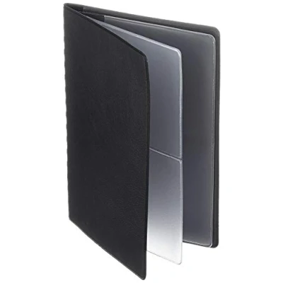 Abbildung von VELOFLEX 3258590 Ausweishülle DIN A7, KFZ Schein, Ausweismappe, Ausweistasche, 8 Taschen, 95 x 130 mm, schwarz