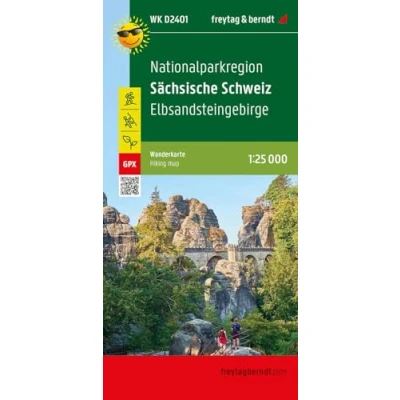 Abbildung von Nationalparkregion Sächsische Schweiz, Wanderkarte 1:25.000, freytag &amp; berndt, WK D2401: Elbsandsteingebirge, wasserfest und reißfest, GPX Tracks (freytag berndt Wander Rad Freizeitkarten)