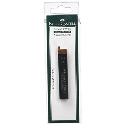 Abbildung von Faber Castell Feinminen 2B, 0,5 mm, 12 Minen