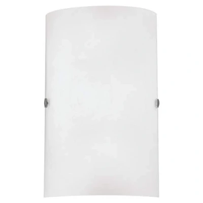 Abbildung von Eglo 85979 Wandleuchte Troy 3 in nickel matt Glas weiß 1X40W L:18 H:25cm