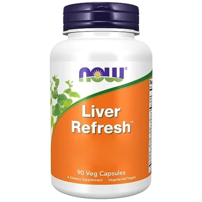 Abbildung von Now Foods, Liver Refresh, mit Mariendistel, Schisandra uvm, 90 vegane Kapseln, Laborgeprüft, Sojafrei, Glutenfrei, Vegetarisch, Ohne Gentechnik