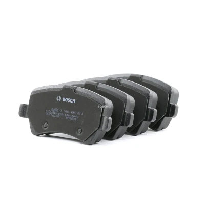 Abbildung von BOSCH 0 986 494 213 Bremsbelagsatz Low Metallic mit Schrauben Zubehör VOLVO: S60 II, XC60 I, V70 3, LAND ROVER: Range Rover Evoque kfzteile,