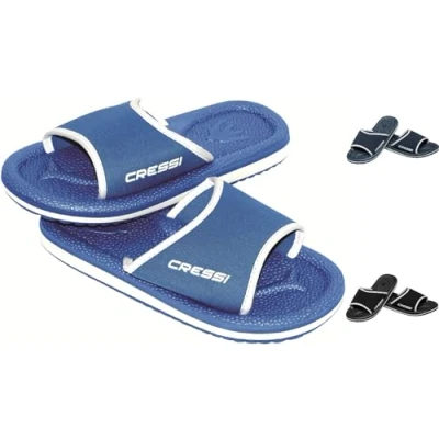 Abbildung von Cressi Unisex Erwachsene Lipari Slipper für Strand und Schwimmbad, Schwarz/Silber, 31 EU