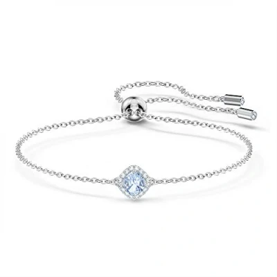 Abbildung von Swarovski Angelic Armband, Kissenschliff, Blau, Rhodiniert