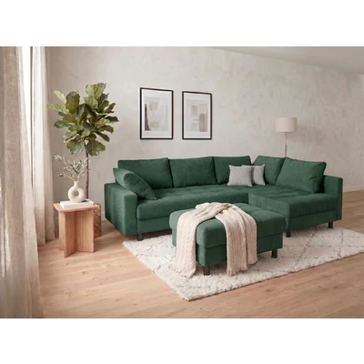 Abbildung von COLLECTION AB Ecksofa "Toni L-Form 274 cm" Set: Sofa &amp; Hocker, 2 Zierkissen, Bonell-Federkern