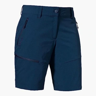Abbildung von Schöffel Damen Shorts Toblach2, leichte und kühlende kurze Wanderhose mit elastischem Stoff, vielseitige Outdoor Hose optimaler Passform praktischen Taschen, dress blues, 34