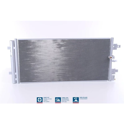 Abbildung von NISSENS 940589 Klimakondensator mit Trockner Aluminium 676 R 134a AUDI: A6 C7 Avant