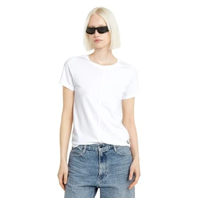 Abbildung von G Star Front SEAM R T WMN Tshirt basic, Damen, Größe: XL, White