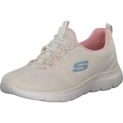 Abbildung von Skechers Damen Summits New Nature, Natural Knit Pink Aqua Trim, 42 EU