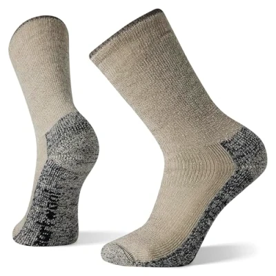 Abbildung von Smartwool Herren Mountaineer Classic Edition Maximum Cushion Crew Hiking Socks, Taupe, 38 EU