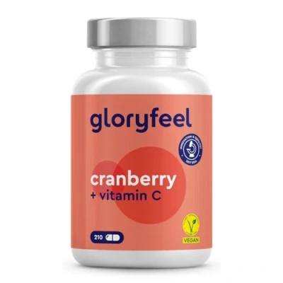 Abbildung von Cranberry Extrakt mit Vitamin C 50:1 (entspricht 25.000mg Cranberries pro Tagesdosis) 210 Kapseln laborgeprüft, vegan, hochdosiert, ohne unerwünschte Zusätze