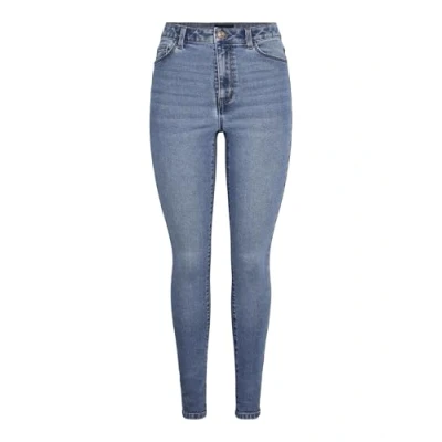 Abbildung von Pieces Pcdana HW Jeans Skinny Fit, Damen, Größe: 34x30, Medium blue denim