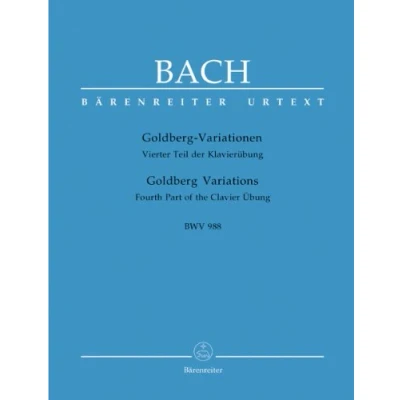 Abbildung von Goldberg Variationen BWV 988: Urtext. Vierter Teil der Klavierübung