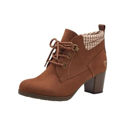 Abbildung von Marco Tozzi Schnürstiefelette, Damen, Größe: 38, Nut comb Schuhe