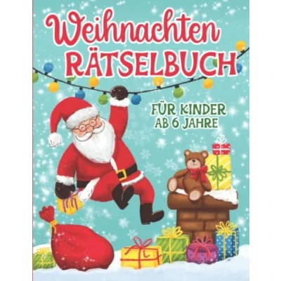 Abbildung von Weihnachten Rätselbuch für Kinder ab 6 Jahre: Rätselblock die Weihnachtszeit mit Malen,Labyrinthe,Sudokus,Wortsuchrätsel und vieles mehr Mädchen Jungen