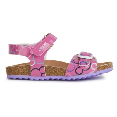 Abbildung von Geox Disney Classic Adriel GIRL Riemensandalette fuchsia/multicoloured für Kinder, Größe: 36, Fuchsia/multi coloured Schuhe
