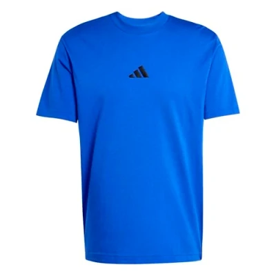 Abbildung von adidas Herren Essentials SMALL Logo Single Jersey Tee, Team royal Blue/Black, S