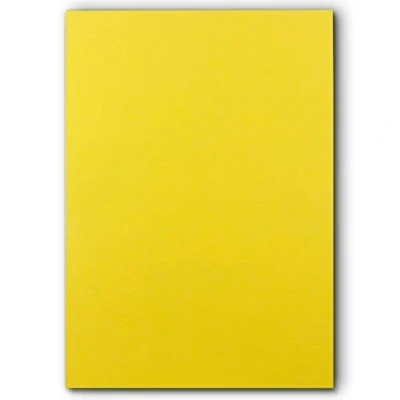 Abbildung von 100 DIN A5 Einzelkarten Papierbögen Gelb 240 g/m² 14,8 x 21 cm Bastelbogen Tonpapier Fotokarton Bastelpapier Tonkarton FarbenFroh