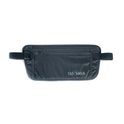Abbildung von Tatonka Bauchtasche Skin Moneybelt Int. Flache Hüfttasche mit zwei Reißverschluss Fächern Zum versteckten Tragen unter der Kleidung (black), 14 x 28 cm