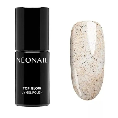 Abbildung von NEONAIL UV Nagellack Top Coat Gel Glow Gold Sand 7,2 ml Überlack Für Nägel Lack Nageldesign