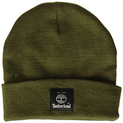 Abbildung von Timberland Men&#039;s Short Watch Cap with Woven Label, Grape Leaf, One Size