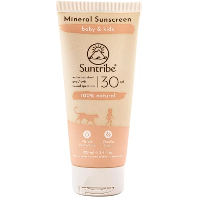 Abbildung von Suntribe Baby &amp; Kids Natural Mineral Sonnencreme LSF 30, 100 ml