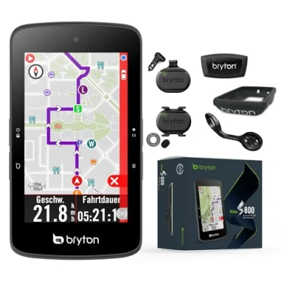 Abbildung von Bryton Rider S800T Bundle mit Herz, Tritt und Geschwindkeitssensor
