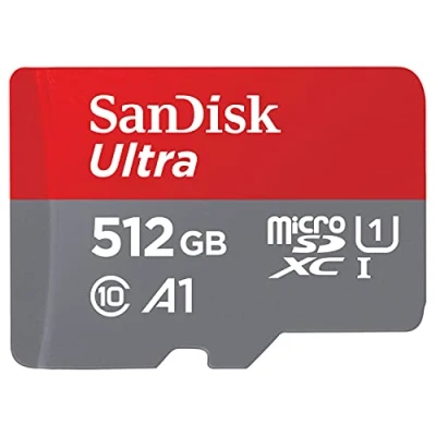 Abbildung von SanDisk Ultra 512GB microSDXC Memory Card + SD Adapter with A1 App Performance Up to 120 MB/s, Class 10, U1