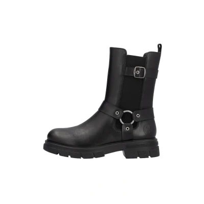 Abbildung von Rieker Cowboy/Bikerboot, Damen, Größe: 37, Schwarz Schuhe