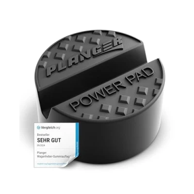 Abbildung von PLANGER® Gummiauflage Wagenheber Power PAD flach (FÜR ALLE PKWs das Passende) Bruchsicher 3t