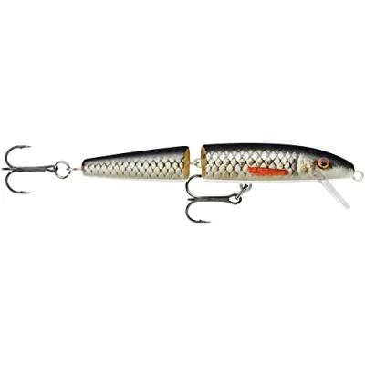 Abbildung von Rapala Angelköder Jointed Angelzubehör Abachi Süßwasser Spinnköder Schwimmend Lauftiefe: 1,2 4,2m Größe: 13cm / 18g Hergestellt in Estland Live Roach