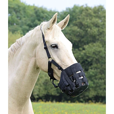 Abbildung von Shires Gras Maulkorb Comfort Schwarz Pony