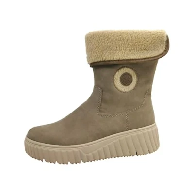 Abbildung von Rieker Damen N2554 Halblange Stiefel, Beige, 38 EU